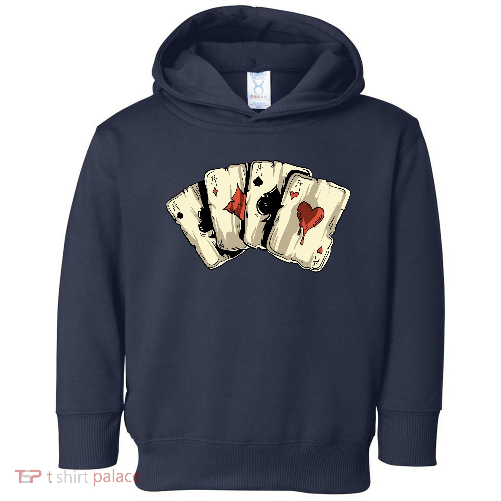 Poker Texas HoldEm Gambling Casino 4 Aces Poker Toddler Hoodie
