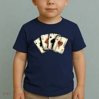Poker Texas HoldEm Gambling Casino 4 Aces Poker Toddler T-Shirt thumb 2