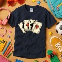 Poker Texas HoldEm Gambling Casino 4 Aces Poker Kids T-Shirt thumb 3