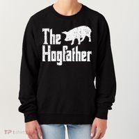 Pig The Hogfather Funny Hog Dad Fathers Day Parody Papa Women's Sweatshirt thumb 0