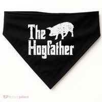 Pig The Hogfather Funny Hog Dad Fathers Day Parody Papa USA-Made Doggie Bandana thumb 0