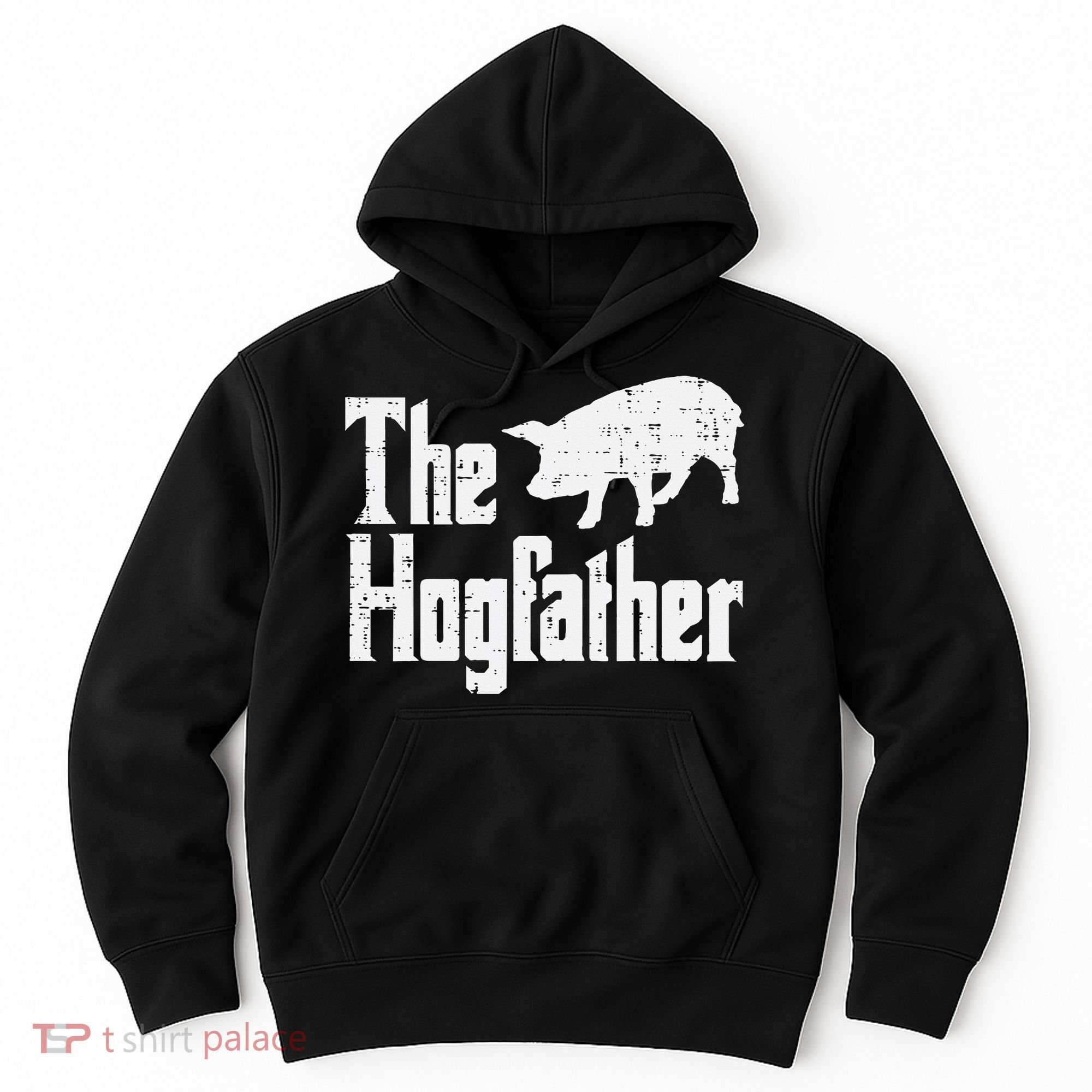 Pig The Hogfather Funny Hog Dad Fathers Day Parody Papa Hoodie
