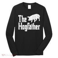 Pig The Hogfather Funny Hog Dad Fathers Day Parody Papa Long Sleeve Shirt thumb 0