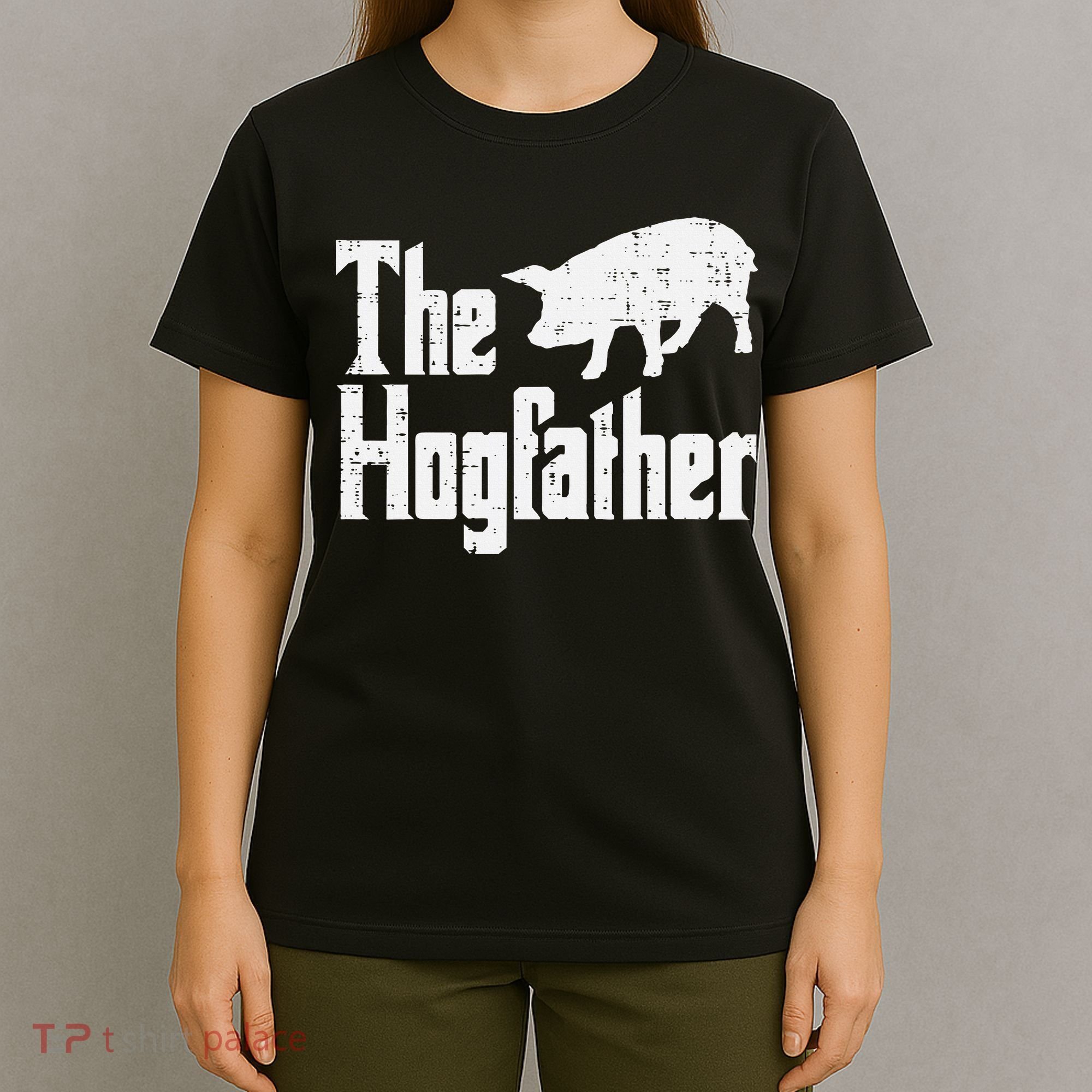 Pig The Hogfather Funny Hog Dad Fathers Day Parody Papa T-Shirt