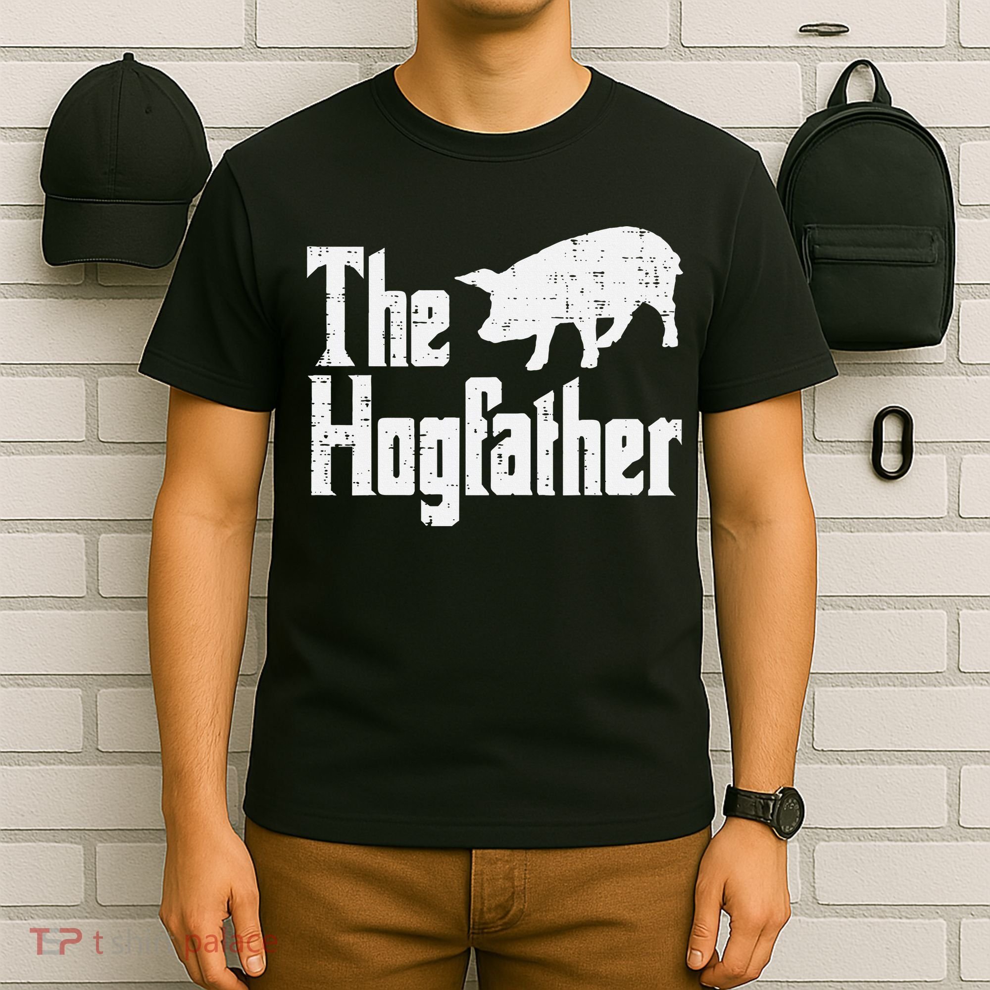 Pig The Hogfather Funny Hog Dad Fathers Day Parody Papa T-Shirt
