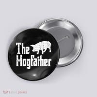 Pig The Hogfather Funny Hog Dad Fathers Day Parody Papa Button thumb 0