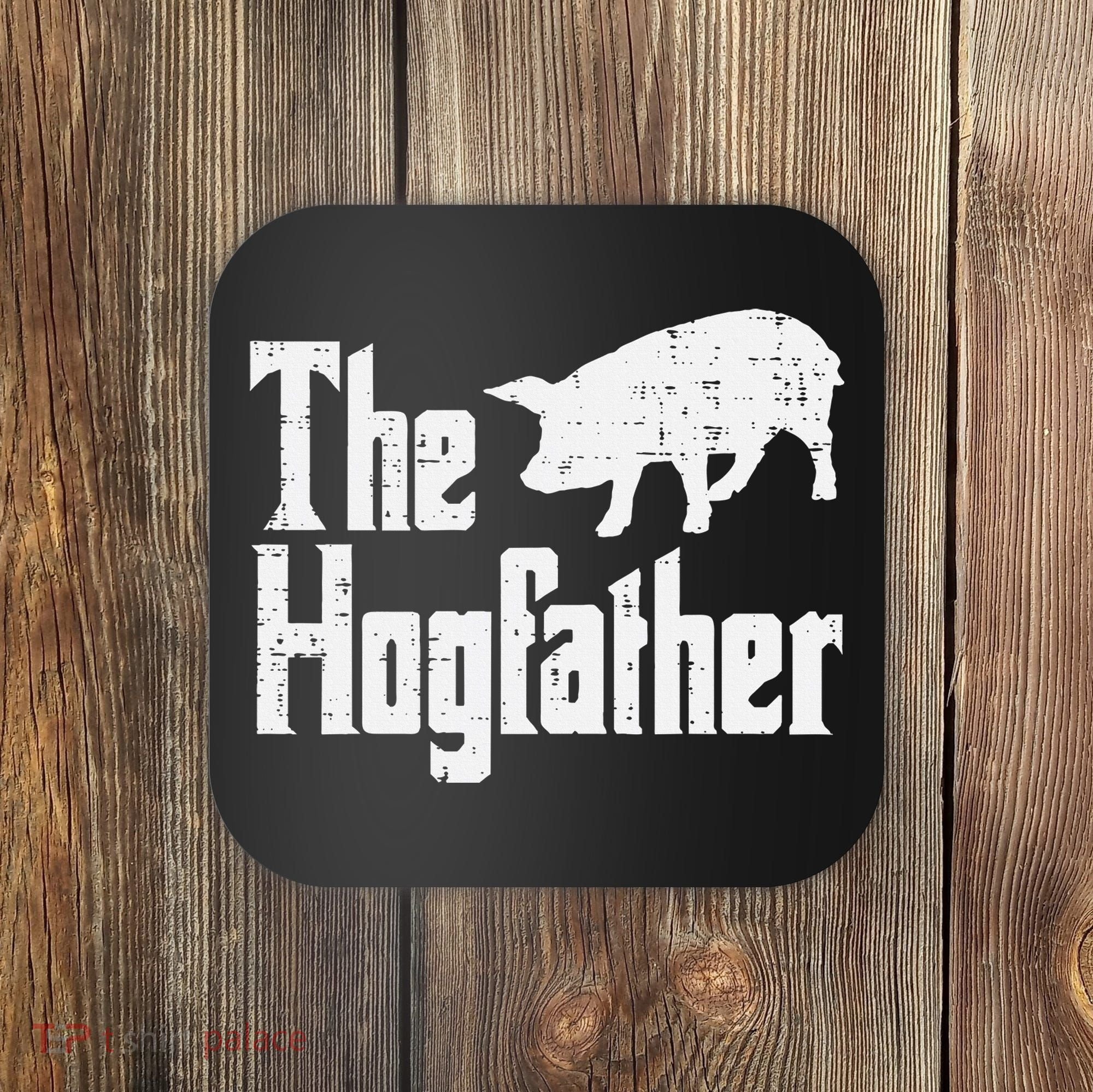 Pig The Hogfather Funny Hog Dad Fathers Day Parody Papa Coaster