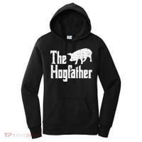 Pig The Hogfather Funny Hog Dad Fathers Day Parody Papa Women's Hoodie thumb 0
