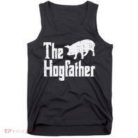 Pig The Hogfather Funny Hog Dad Fathers Day Parody Papa Tank Top thumb 0