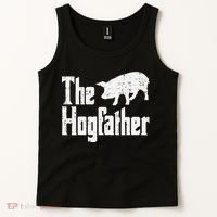 Pig The Hogfather Funny Hog Dad Fathers Day Parody Papa Tank Top thumb 2