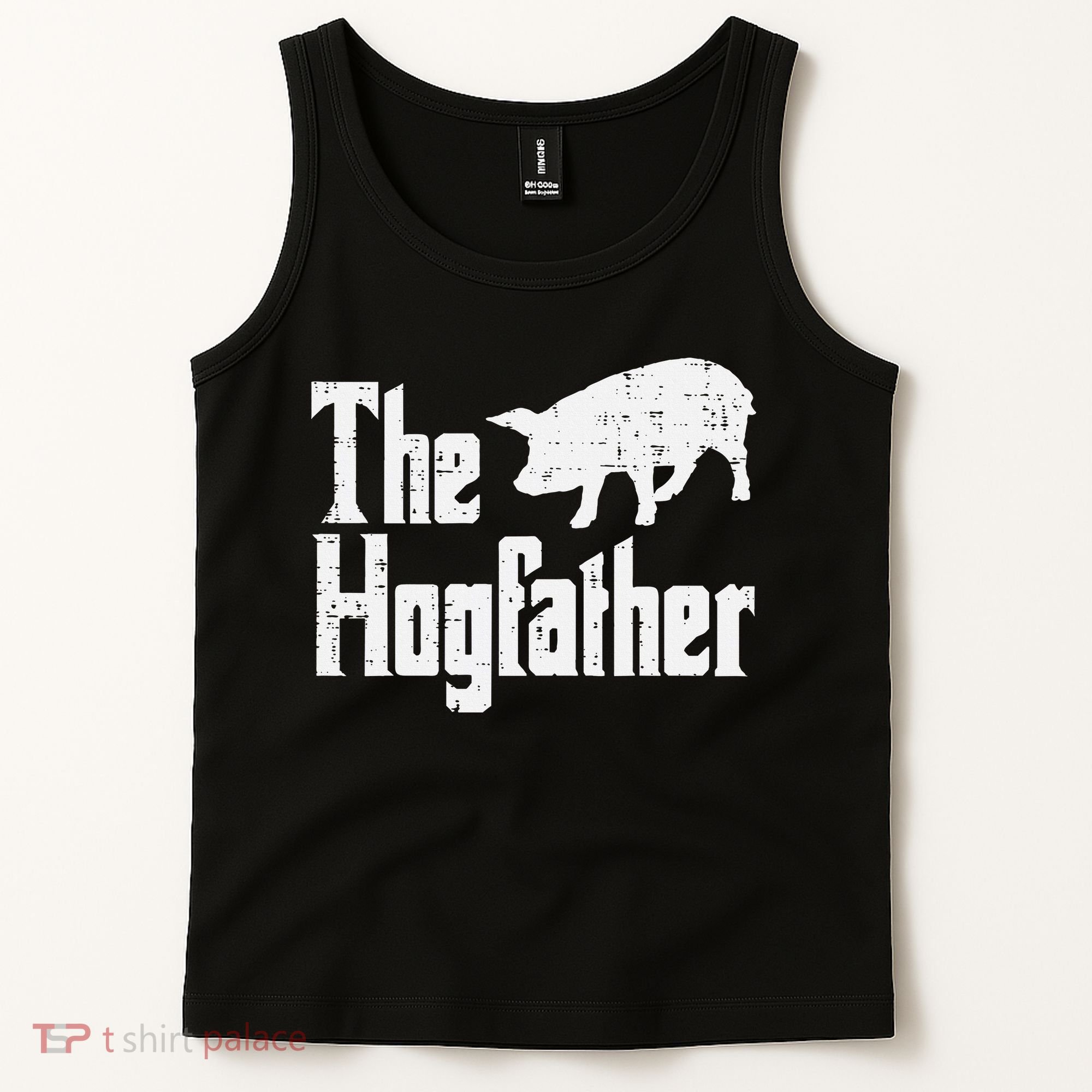 Pig The Hogfather Funny Hog Dad Fathers Day Parody Papa Tank Top
