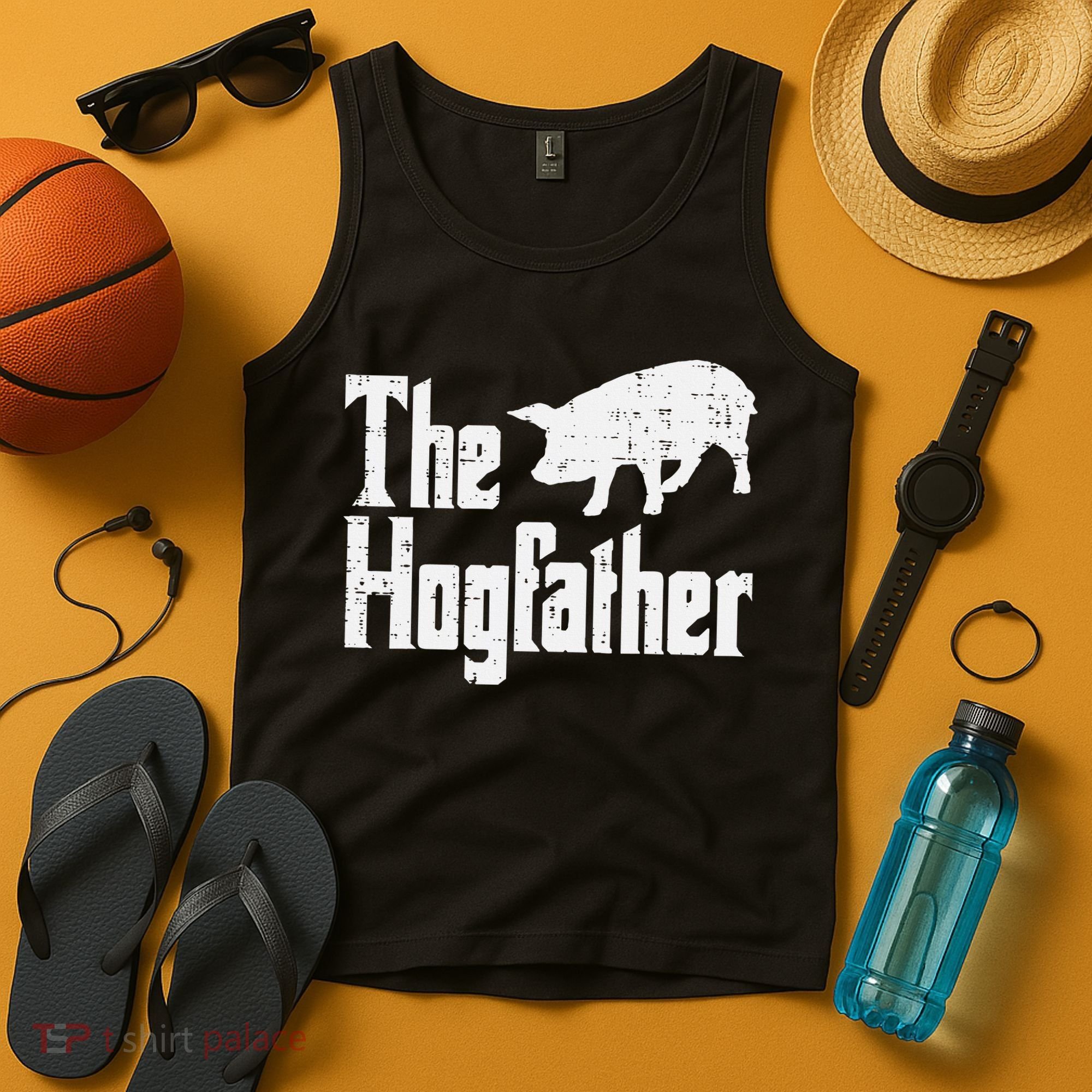 Pig The Hogfather Funny Hog Dad Fathers Day Parody Papa Tank Top