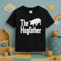 Pig The Hogfather Funny Hog Dad Fathers Day Parody Papa Toddler T-Shirt thumb 3
