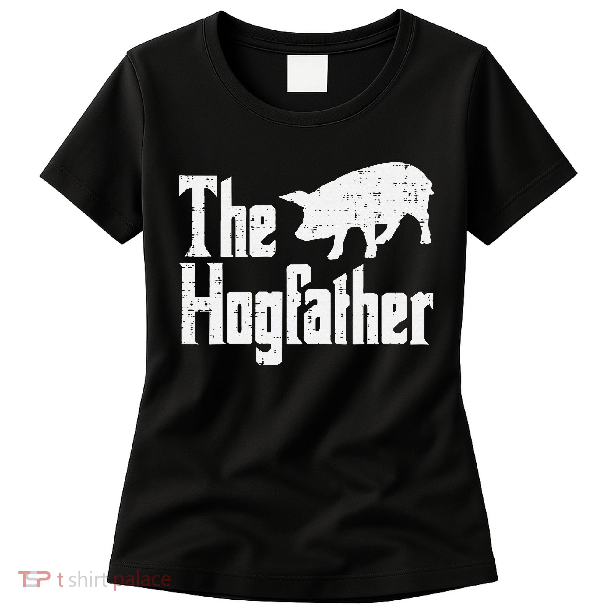 Pig The Hogfather Funny Hog Dad Fathers Day Parody Papa Women's T-Shirt
