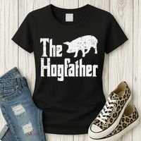 Pig The Hogfather Funny Hog Dad Fathers Day Parody Papa Women's T-Shirt thumb 3