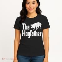 Pig The Hogfather Funny Hog Dad Fathers Day Parody Papa Women's T-Shirt thumb 4