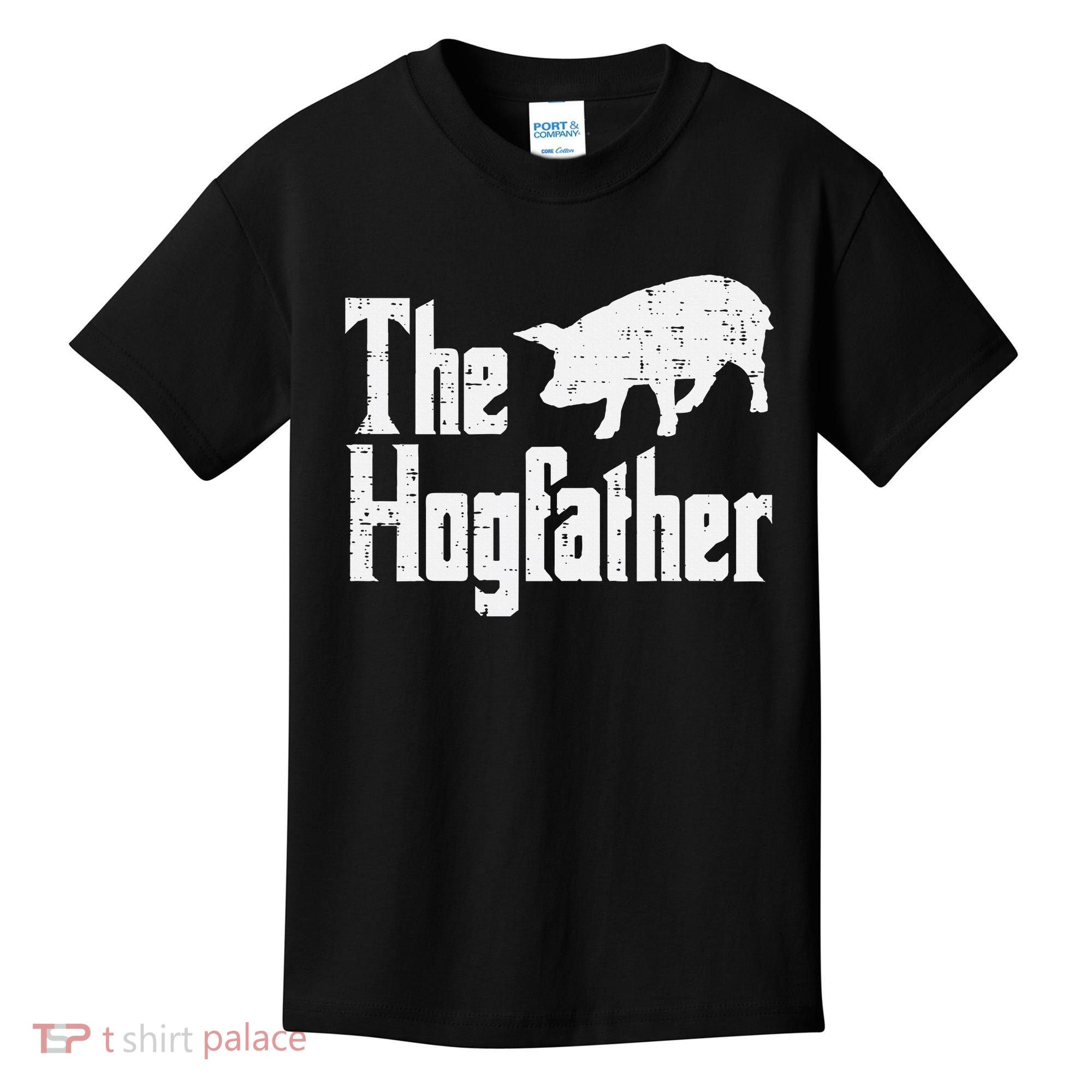 Pig The Hogfather Funny Hog Dad Fathers Day Parody Papa Kids T-Shirt