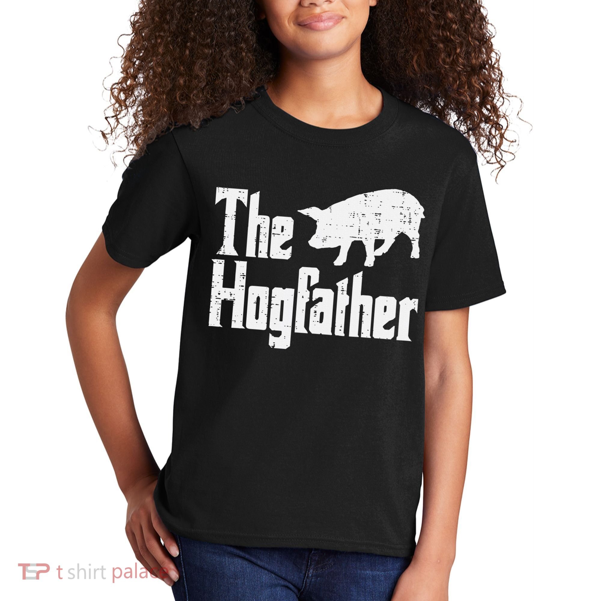 Pig The Hogfather Funny Hog Dad Fathers Day Parody Papa Kids T-Shirt
