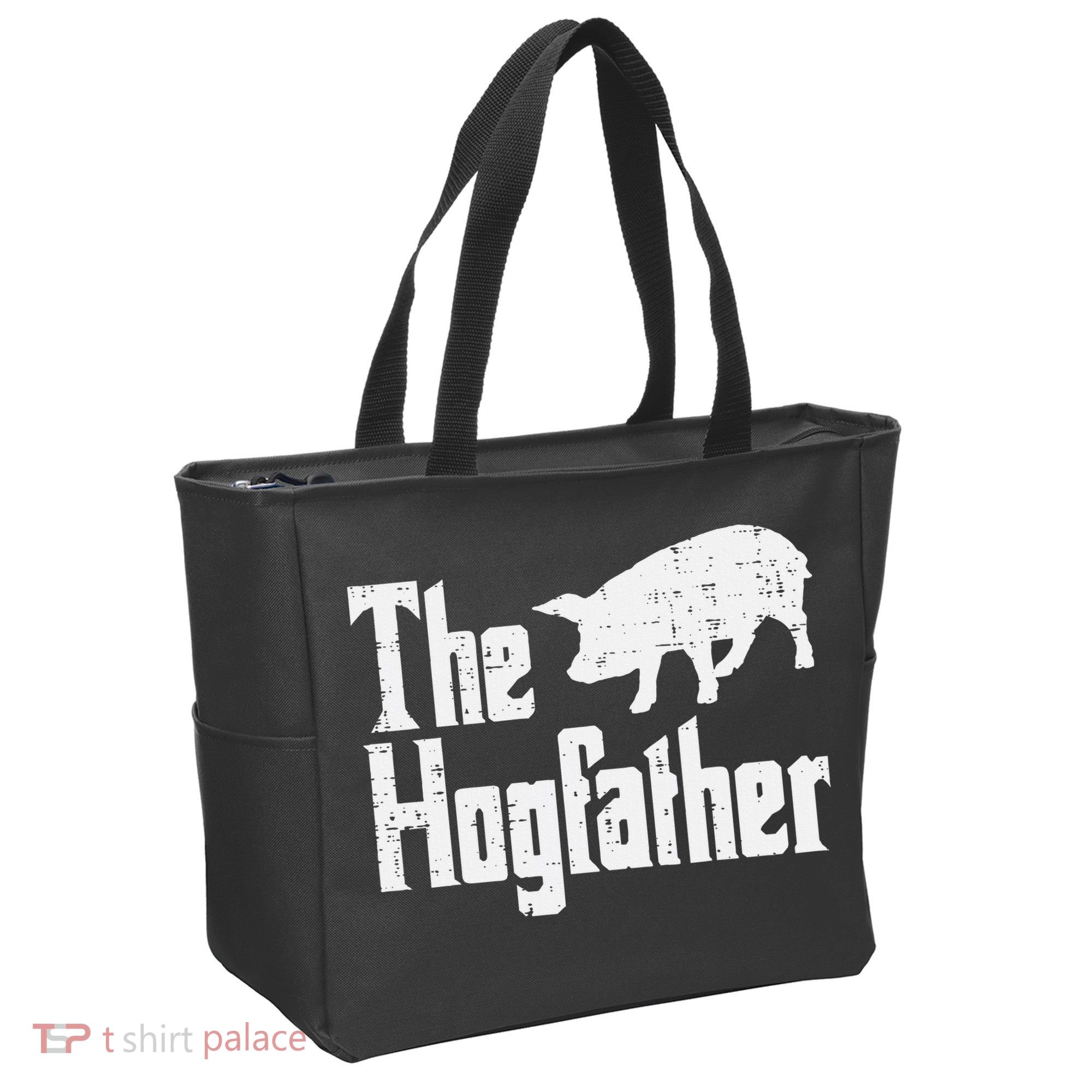 Pig The Hogfather Funny Hog Dad Fathers Day Parody Papa Tote Bag