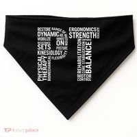 Physical Therapy Hoodie PT Month Physical Therapist Gift USA-Made Doggie Bandana thumb 0