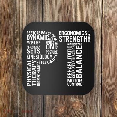 Physical Therapy Hoodie PT Month Physical Therapist Gift Coaster