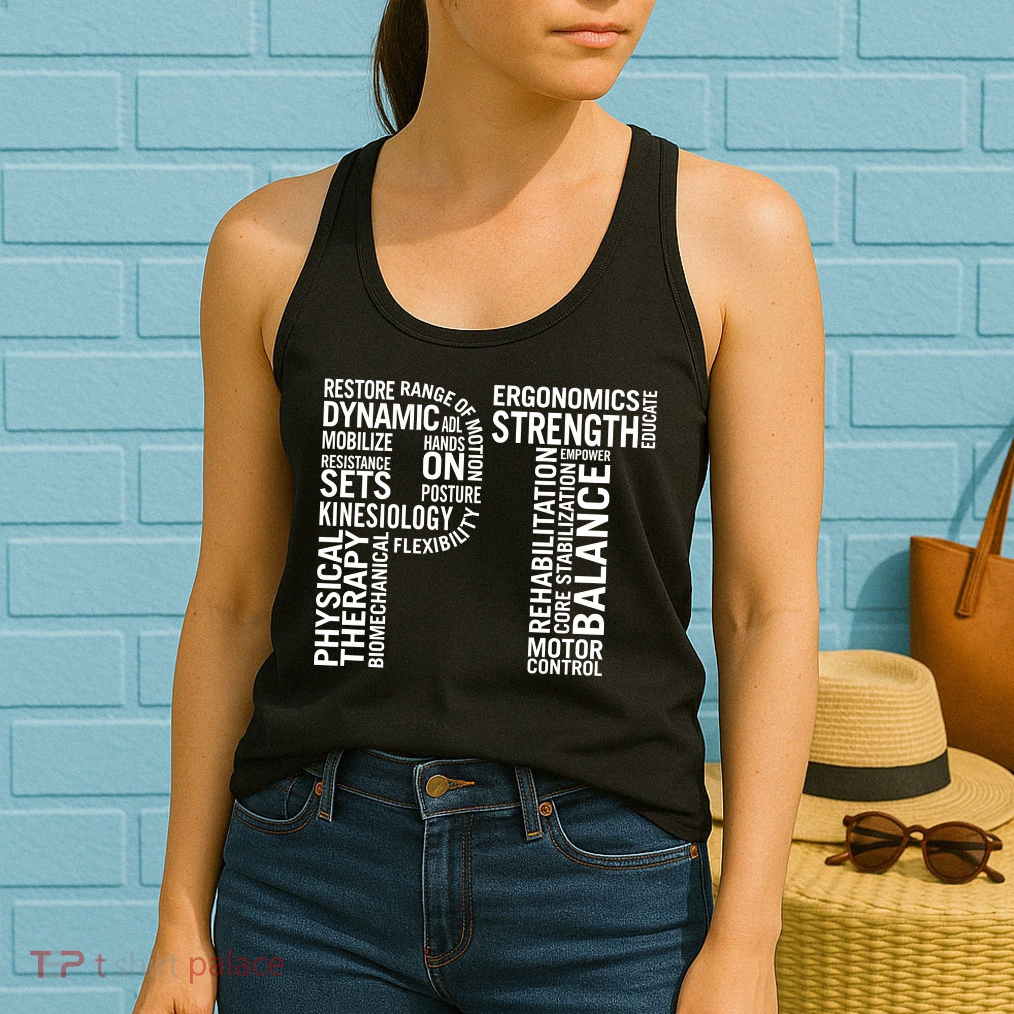 Physical Therapy Hoodie PT Month Physical Therapist Gift Women's Tank Top