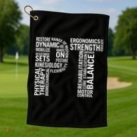 Physical Therapy Hoodie PT Month Physical Therapist Gift Golf Towel thumb 1