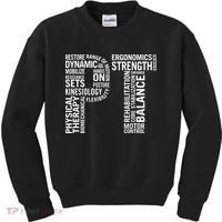 Physical Therapy Hoodie PT Month Physical Therapist Gift Kids Sweatshirt thumb 0