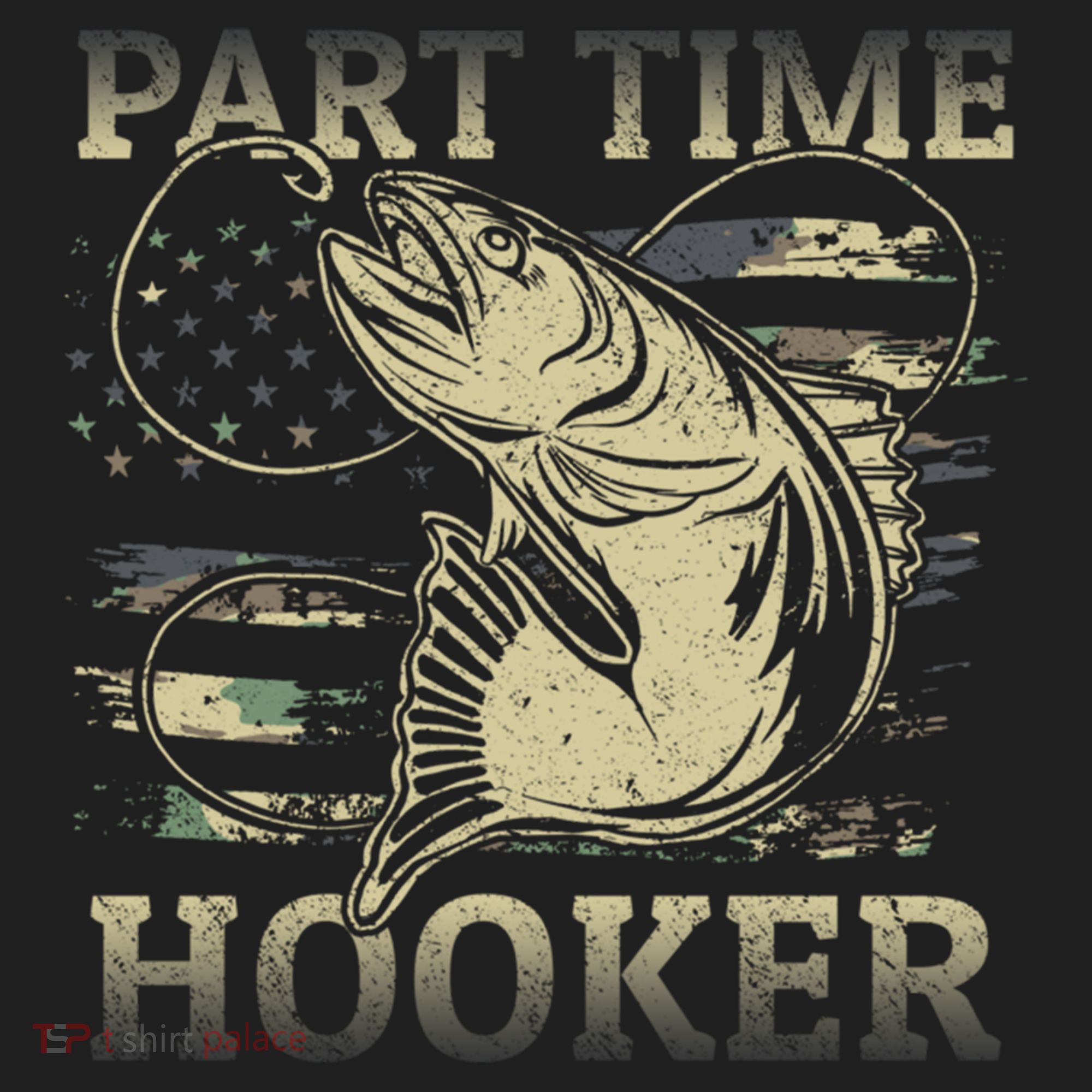 Part Time Hooker Fisher Funny Fishing Cute Gift Hat