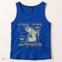Part Time Hooker Fisher Funny Fishing Cute Gift Tank Top thumb 2