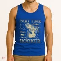 Part Time Hooker Fisher Funny Fishing Cute Gift Tank Top thumb 3