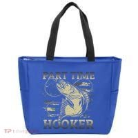 Part Time Hooker Fisher Funny Fishing Cute Gift Tote Bag thumb 0