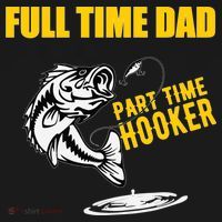 Part Time Hooker Full Time Dad Jokes Fathers Day Fishing Cute Gift Pajama Set thumb 2