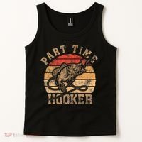 Part Time Hooker Funny Fishermen Sarcastic Joke For Dad Tank Top thumb 2