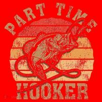 Part Time Hooker Funny Fishermen Sarcastic Joke For Dad Santa Hat thumb 1