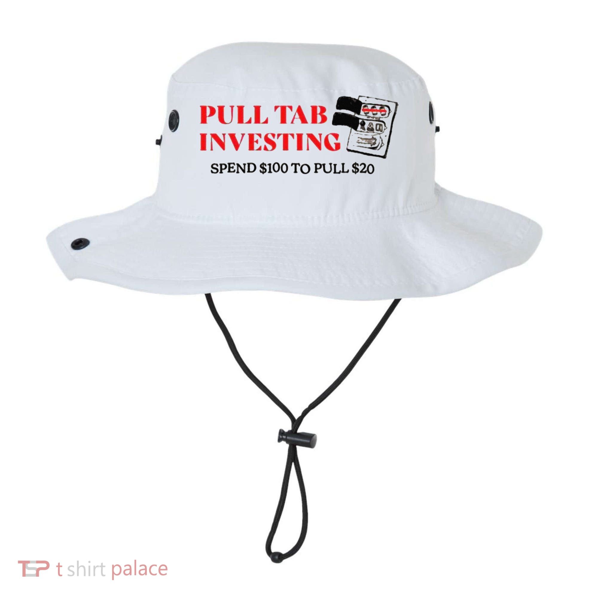Pull tab investing spend $100 to pull $20 Bucket Hat