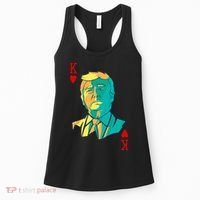President Trump Is The King Of Hearts Poker Card Women's Tank Top thumb 0