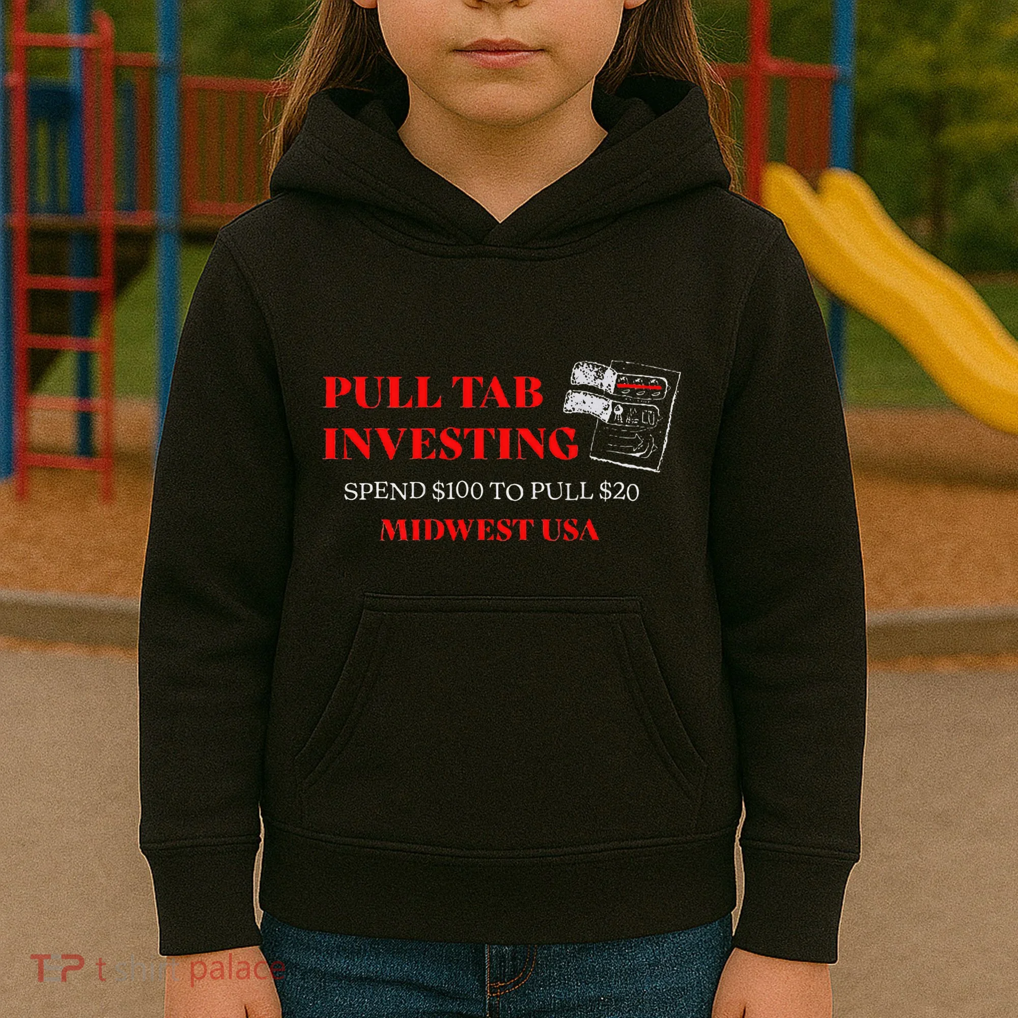 Pull Tab Investing Kids Hoodie