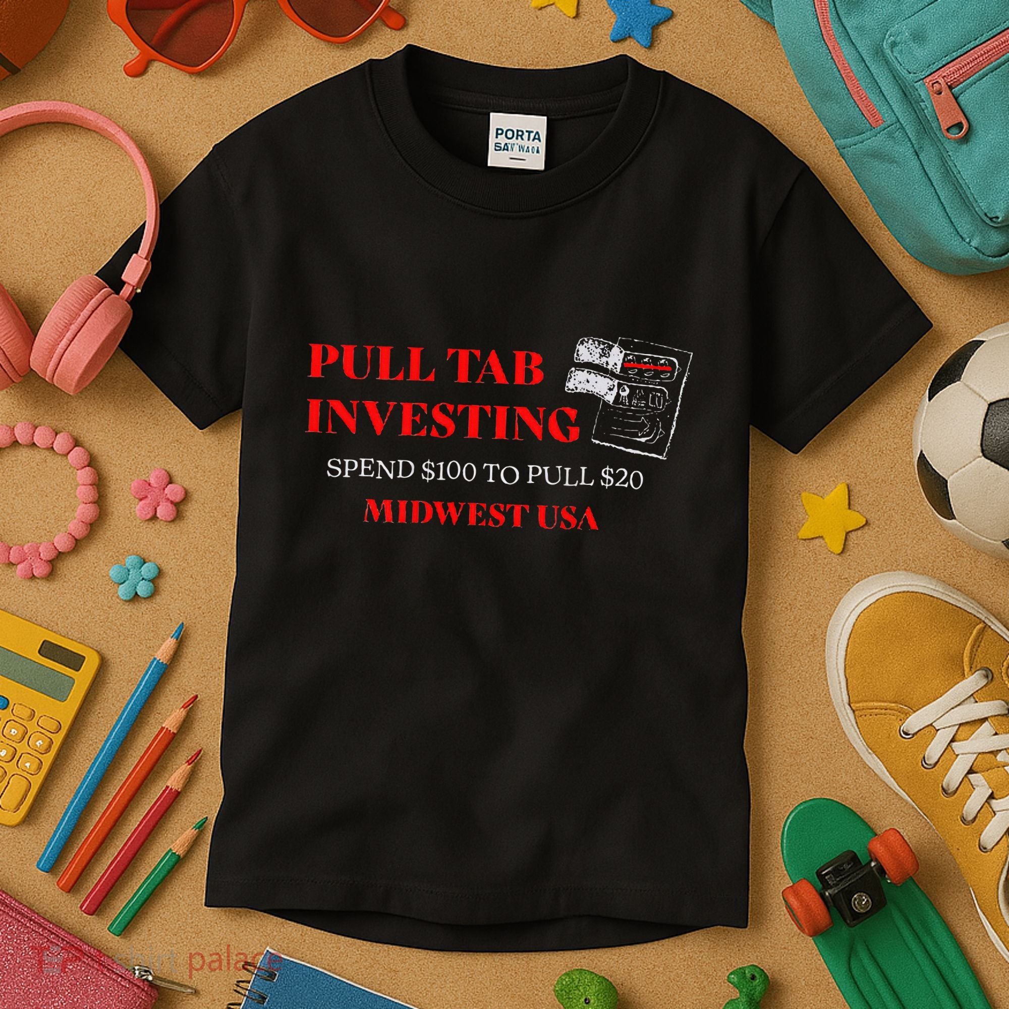 Pull Tab Investing Kids T-Shirt