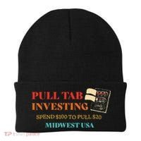 Pull Tab Investing Spend $100 To Pull $20 Midwest Usa Beanie thumb 0