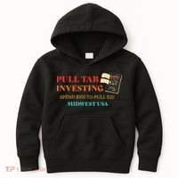 Pull Tab Investing Spend $100 To Pull $20 Midwest Usa Kids Hoodie thumb 0