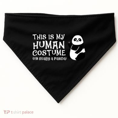 Panda This Is My Hu Costume IM Really A Panda Gift USA-Made Doggie Bandana
