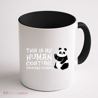 Panda This Is My Hu Costume IM Really A Panda Gift Coffee Mug back