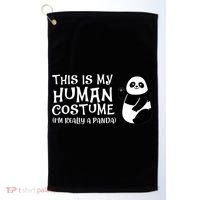 Panda This Is My Hu Costume IM Really A Panda Gift Golf Towel thumb 0