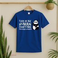 Panda This Is My Hu Costume IM Really A Panda Gift T-Shirt thumb 2