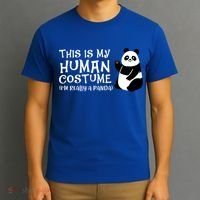 Panda This Is My Hu Costume IM Really A Panda Gift T-Shirt thumb 3