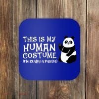 Panda This Is My Hu Costume IM Really A Panda Gift Coaster thumb 0