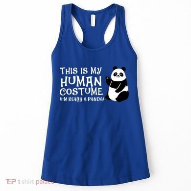 Panda This Is My Hu Costume IM Really A Panda Gift Women's Tank Top