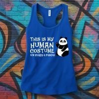 Panda This Is My Hu Costume IM Really A Panda Gift Women's Tank Top thumb 3