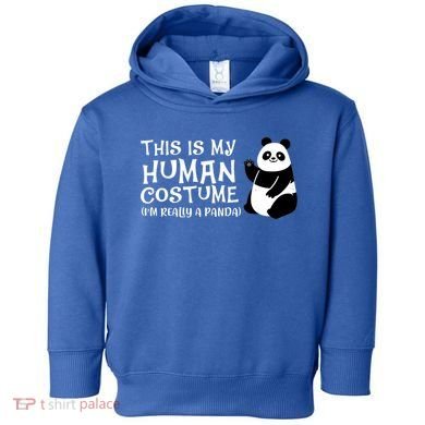 Panda This Is My Hu Costume IM Really A Panda Gift Toddler Hoodie